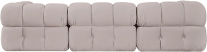 Orin - Velvet Performance Fabric Upholstered 3 Piece Modular Sofa