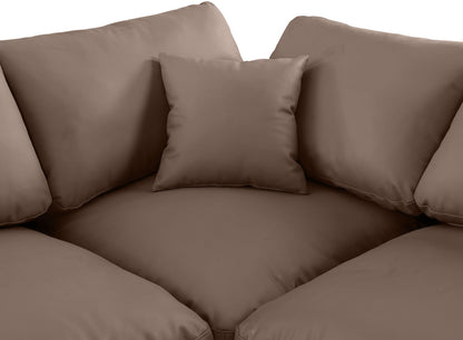 Comfy - 6 Piece Faux Leather Sectional