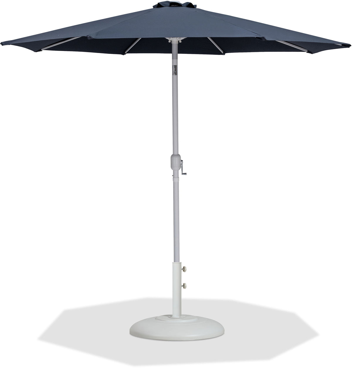 Fiji - Aluminum Patio Umbrella With Round White Base
