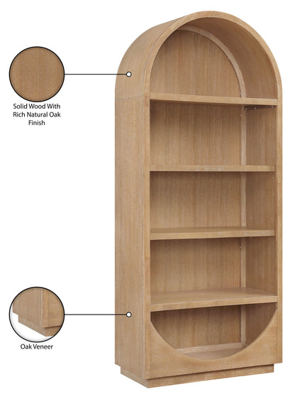 Hearth - Oak Veneer And Solid Wood Bookcase
