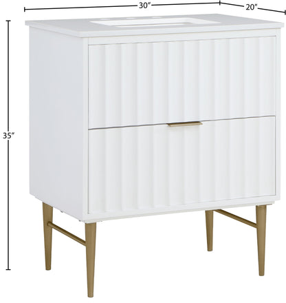 Modernist - Bathroom Vanity With Gold Legs