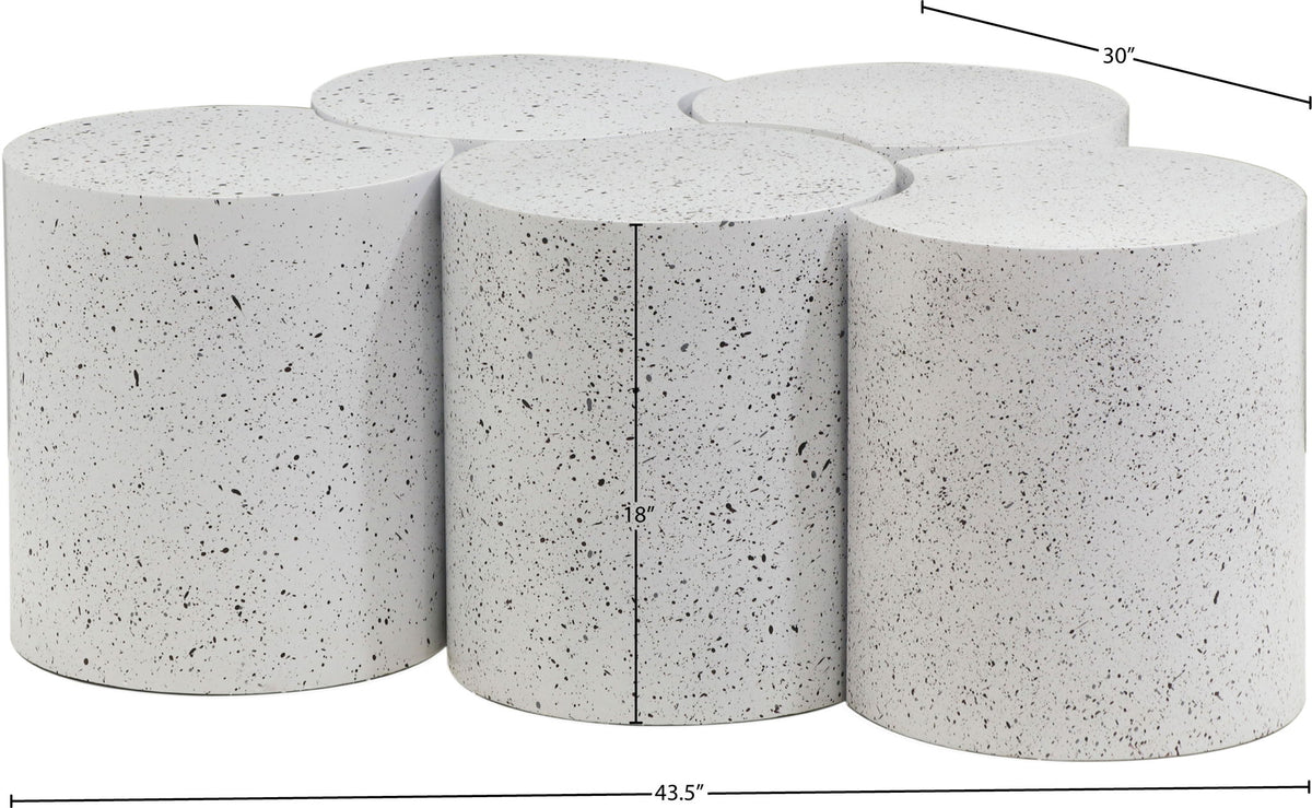 Dimple - 5 Piece Modular Coffee Table - Terazzo Finish