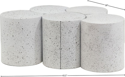 Dimple - 5 Piece Modular Coffee Table - Terazzo Finish