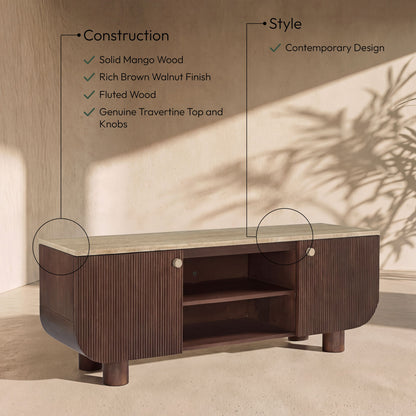 Cressa - Mango Wood Media Console