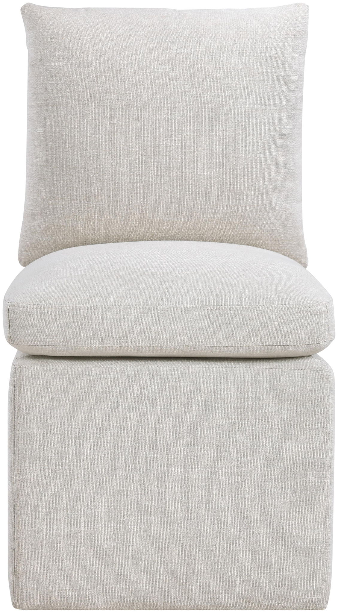 Nelori - Linen Textured Performance Fabric Upholstered Dining Chair (Set of 2)