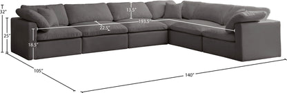 Plush - 6 Piece Modular Sectional