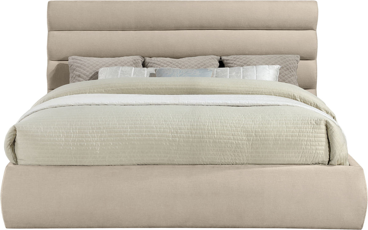 Adam - Chenille Fabric Bed With 52" Headboard