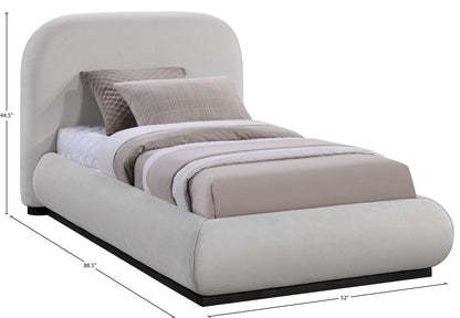 Vaughn - Chenille Bed With Black Base