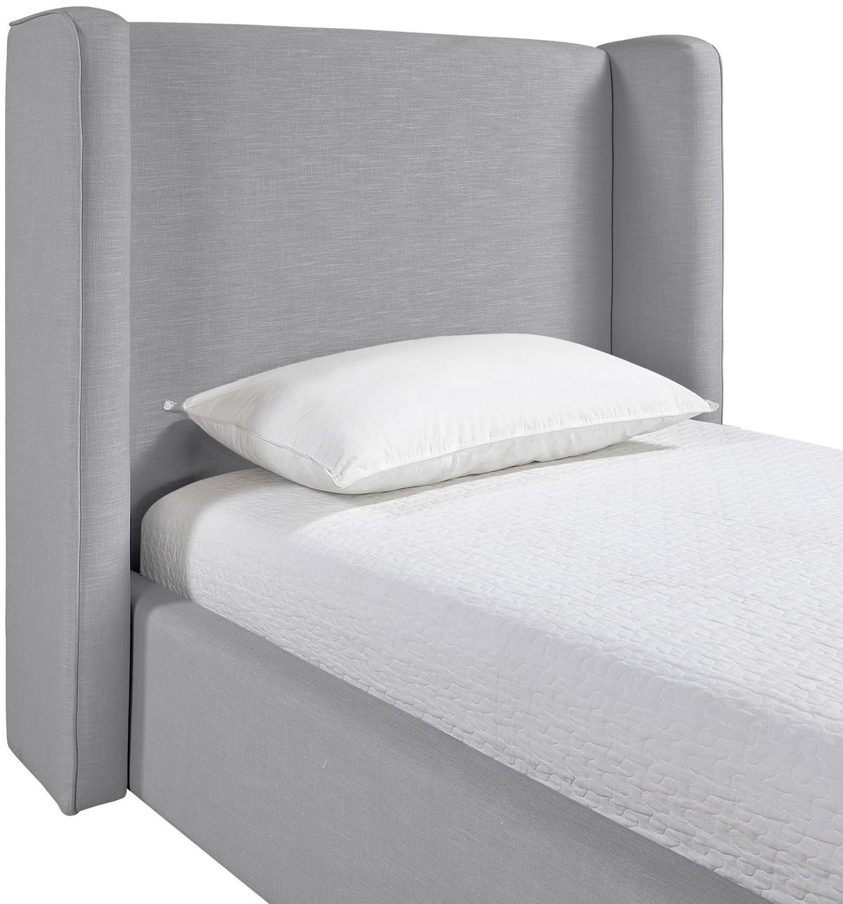 Kendall - Linen Textured Fabric Upholstered Bed