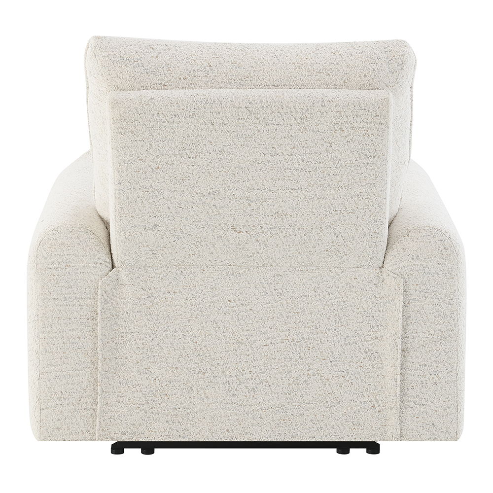 Lalisa - Power Motion Recliner With USB Port - Cream Chenille