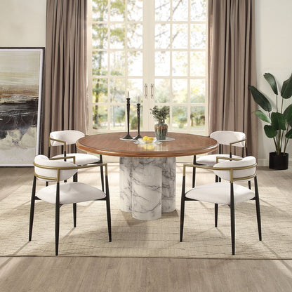 Harvey - Round Dining Table - Brown