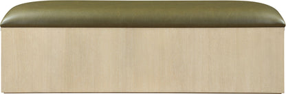 Velden - Upholstered Storage Bench With Stained Natural Base