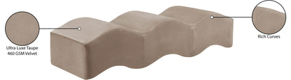 Wave - Velvet Bench