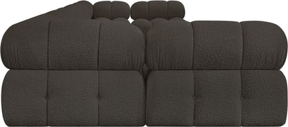 Ames - 7 Piece Boucle Fabric Modular Sectional