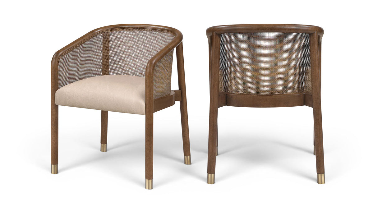 Sylvan - Vegan Leather Dining Chair (Set of 2) - Brown Frame