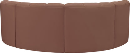 Arc - Faux Leather 4 Piece U-Shaped Modular Sofa