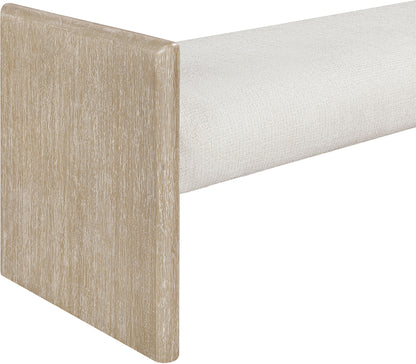 Hickory - Fabric Upholstered Bench - Natural Frame