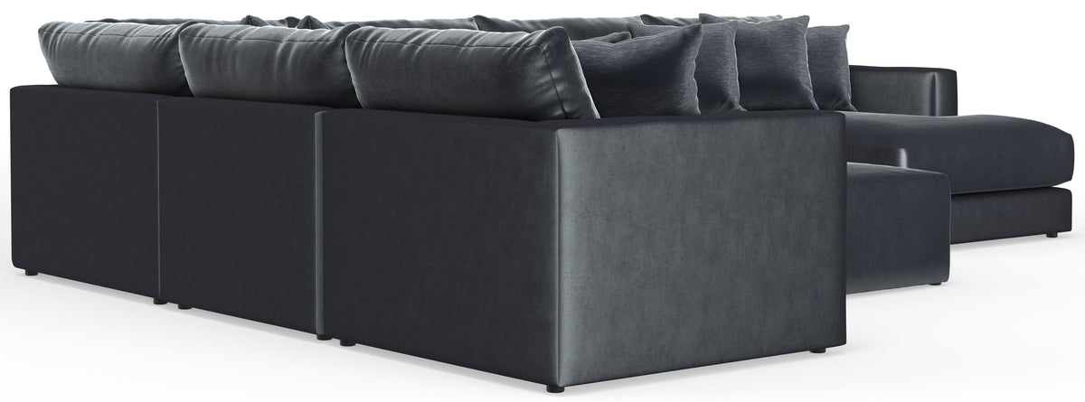 Remington - Modular Sofa And Cocktail Ottoman - Slate