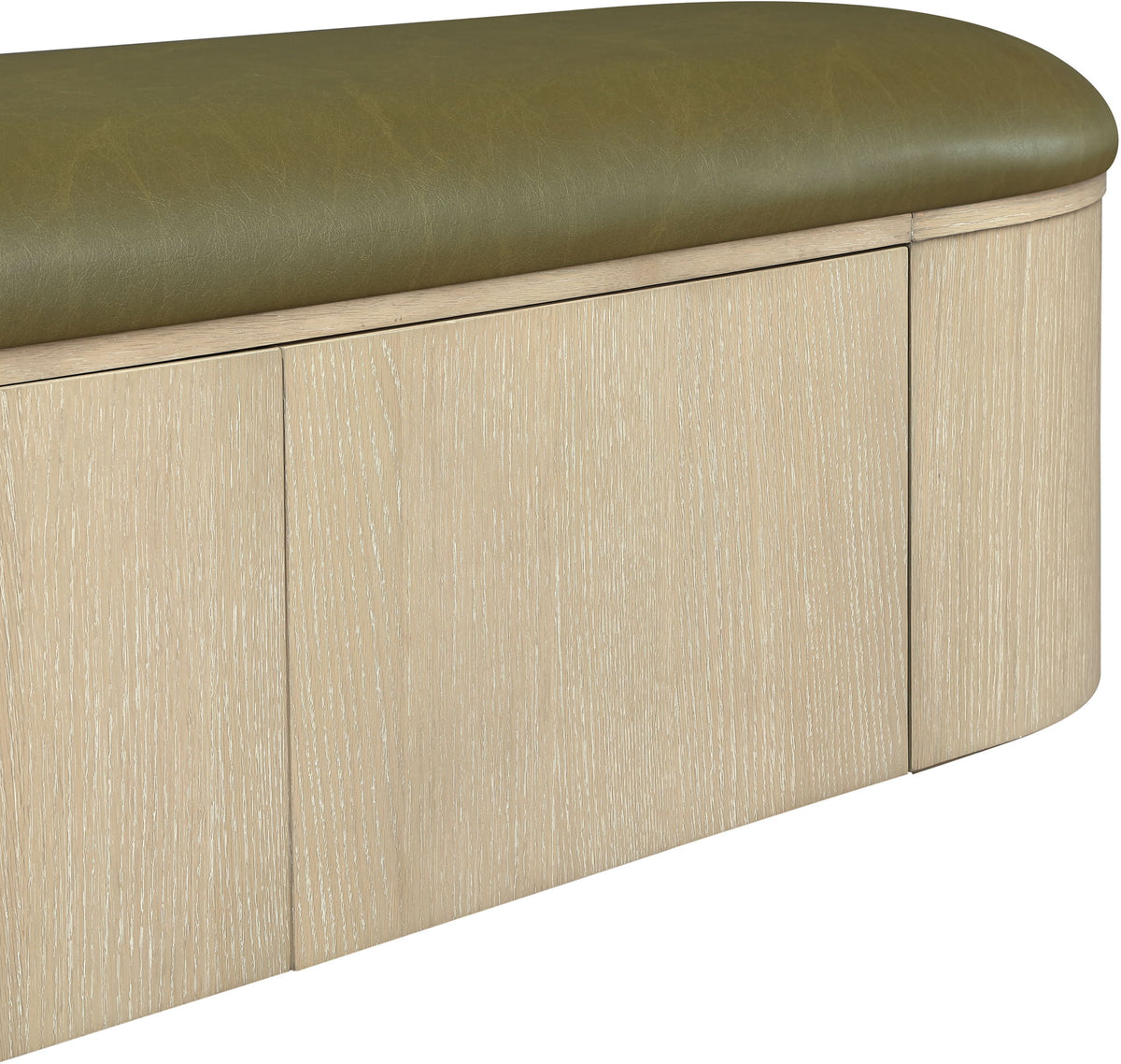 Velden - Upholstered Storage Bench With Stained Natural Base