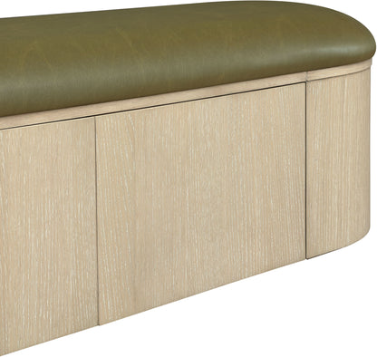 Velden - Upholstered Storage Bench With Stained Natural Base