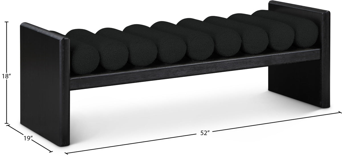 Waverly - Bench With Black Frame