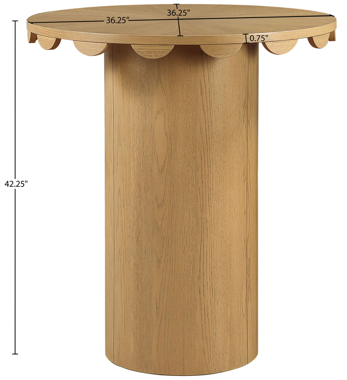 Dahlia - Solid Wood And Natural Cane Table