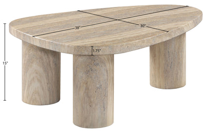 Teramo - Traverine Concrete Indoor/Outdoor Coffee Table