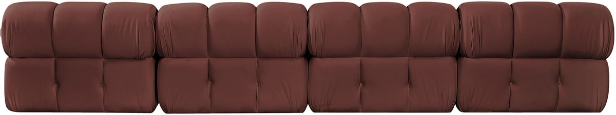 Orin - Velvet 4 Piece Modular Sofa