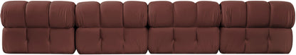 Orin - Velvet 4 Piece Modular Sofa