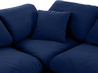 Indulge - Velvet 6 Piece Modular Armless Sectional