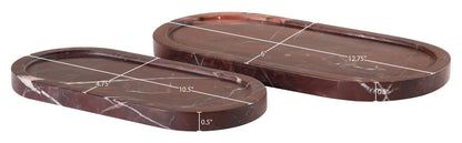 Vanta - Genuine Marble Tray (Set of 2)