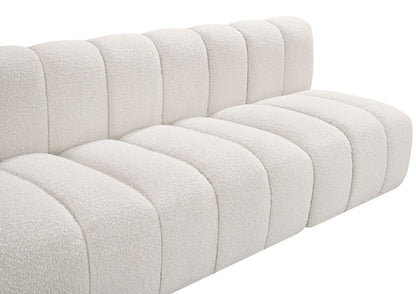 Arc - Boucle Fabric 4 Seats Modular Sofa
