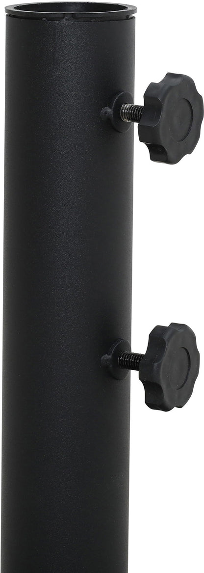 Amalfi - Patio Umbrella - Black Base / White Pole