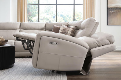 Gravier - 5-Piece Power Reclining Sectional - Gray