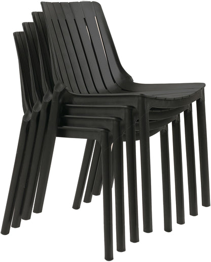 Marilla - Polypropylene Outdoor Patio Dining Chair (Set of 4)
