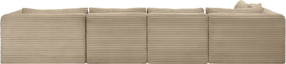 Shaggy - Fabric 5 Piece Modular U-Shaped Sectional