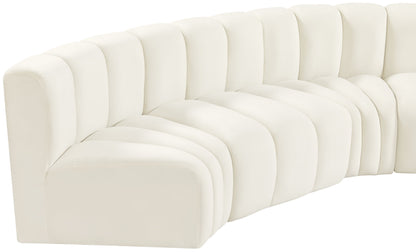 Arc - Velvet 8 Piece Curved Modular Sofa