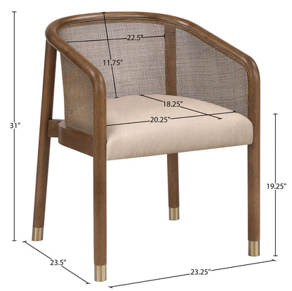 Sylvan - Vegan Leather Dining Chair (Set of 2) - Brown Frame
