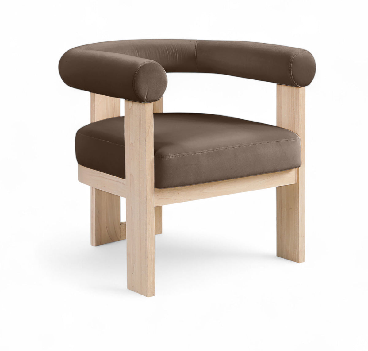 Arienzo - Performance Fabric Upholstered Accent Chair - Natural Base