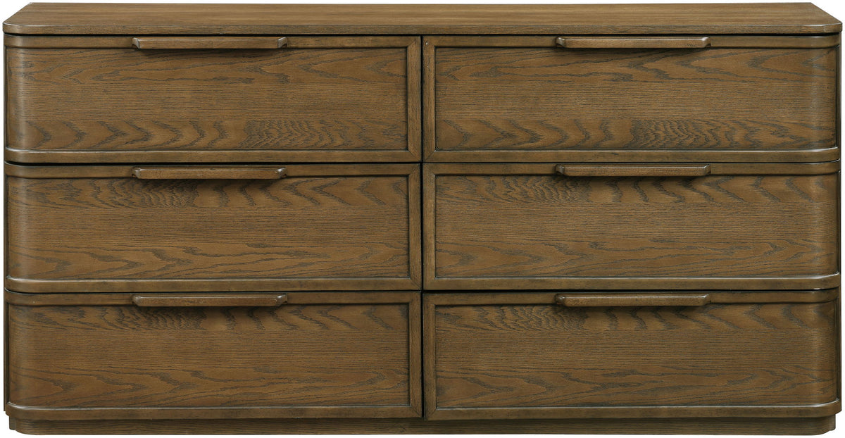 Tiberio - Oak Veneer And Solid Wood Dresser