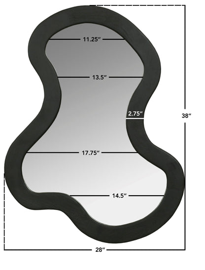 Oblique - Mirror - Wood