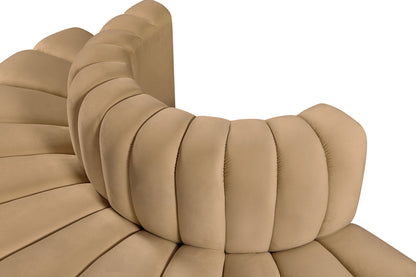 Arc - Velvet 4 Piece Modular Sofa