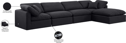 Indulge - Linen 5 Piece Modular Sectional With Chaise