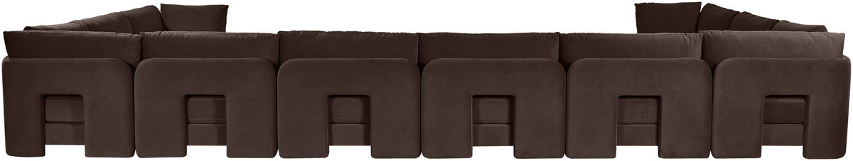 Hammond - Velvet Performance Fabric Upholstered 10 Piece Sectional