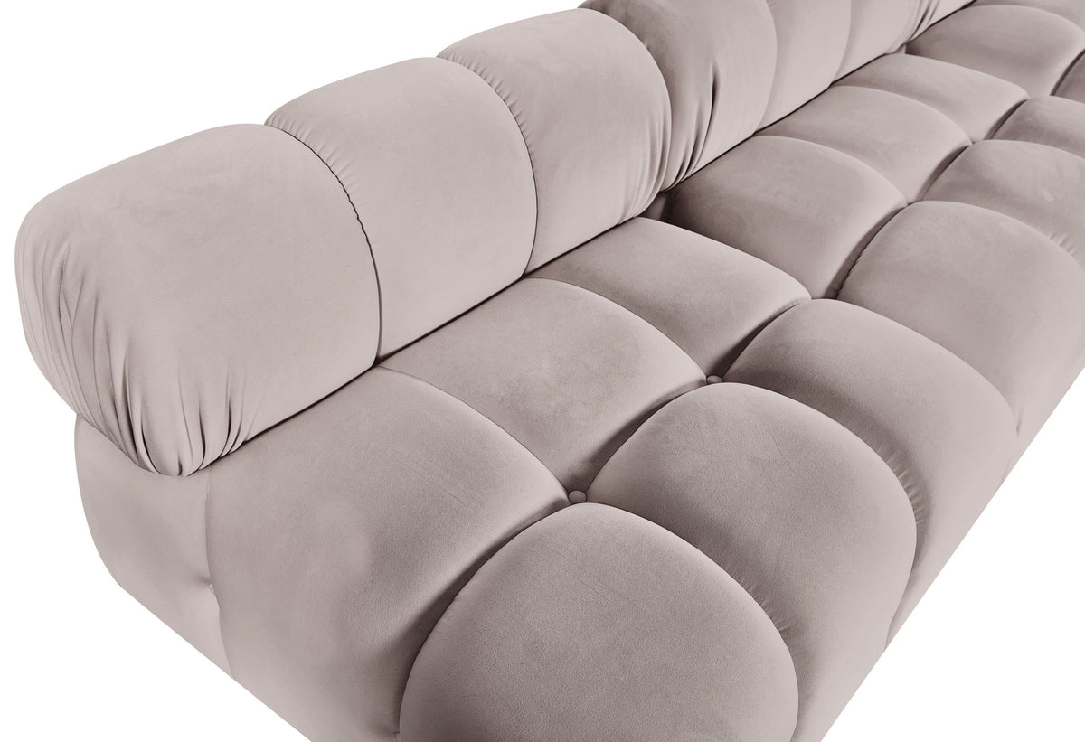 Orin - Velvet 6 Piece Modular L-Shaped Sectional