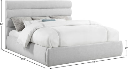Adam - Linen Fabric Bed With 52" Headboard