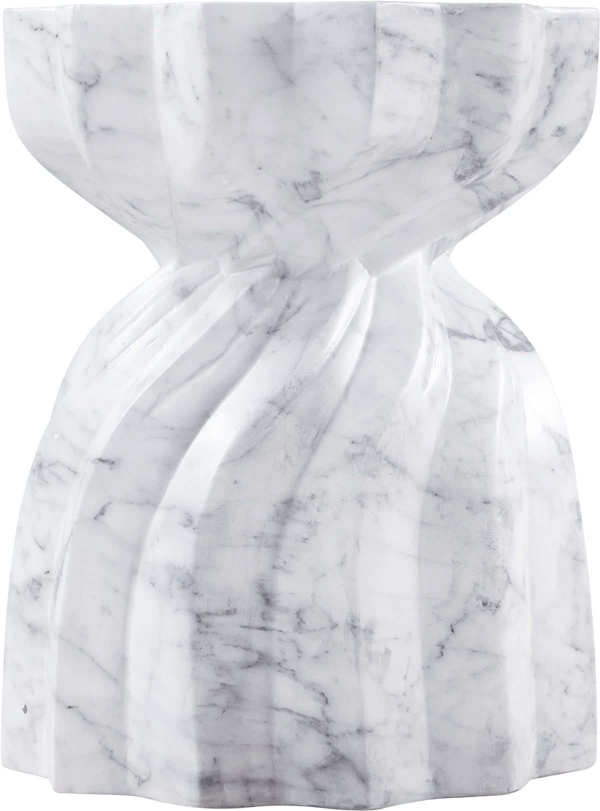 Caserta - Marble Finish Concrete End Table