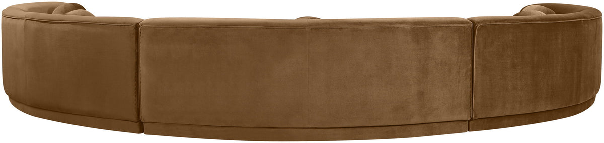 Avra - 192" Velvet Performance Fabric Upholstered Sectional