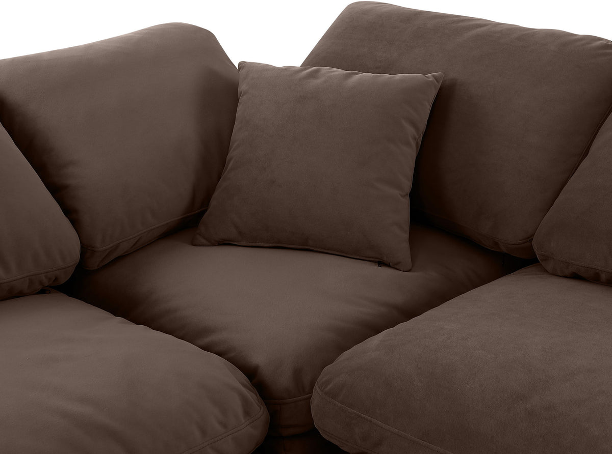 Indulge - Velvet 6 Piece Modular Sectional