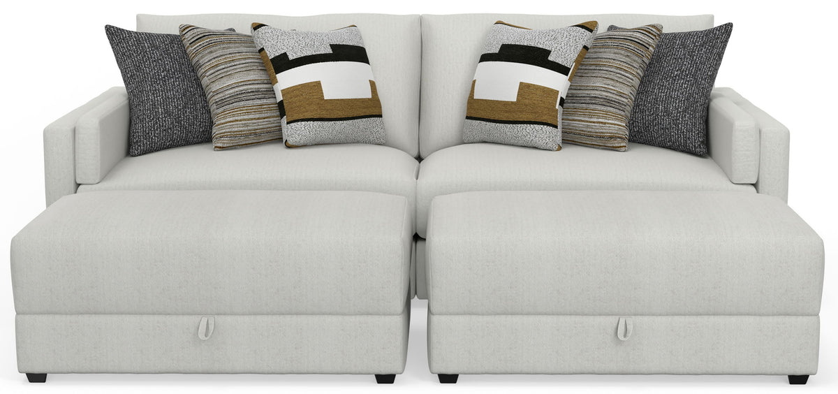 Trevor - Extra Deep Oversized Sofa With Included Storage Cocktail Ottoman